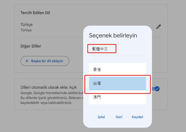 change language google