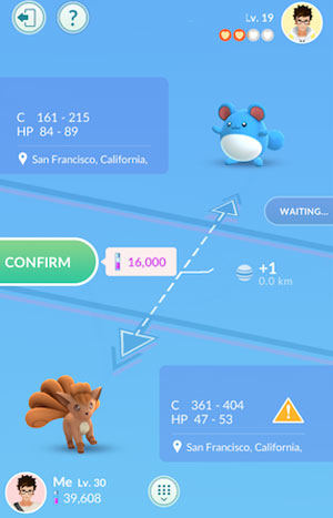 change pokemon sucesseful