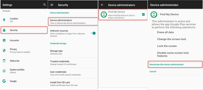 停用尋找我的設備