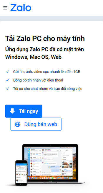 download zalo app