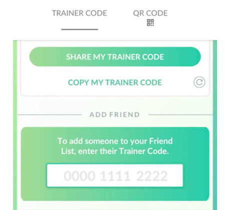 pokemon go friends code
