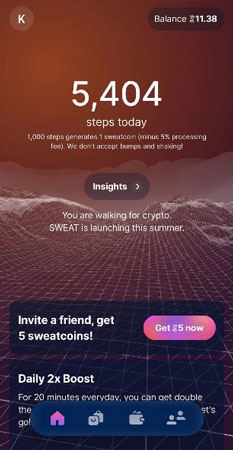 Sweatcoin出金
