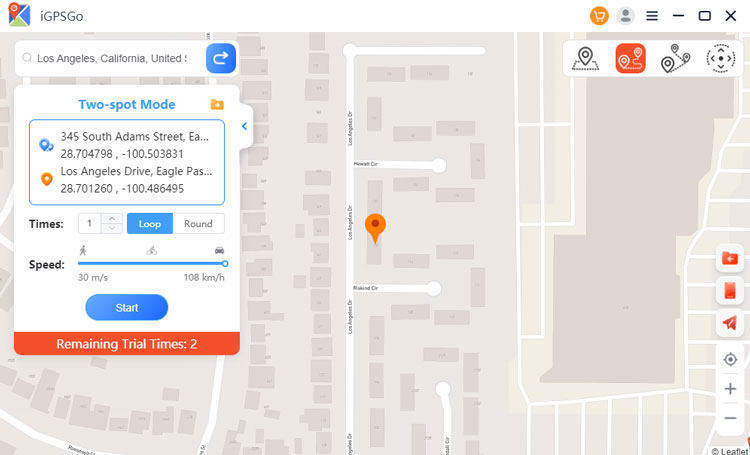 igpsgo tow spot mode