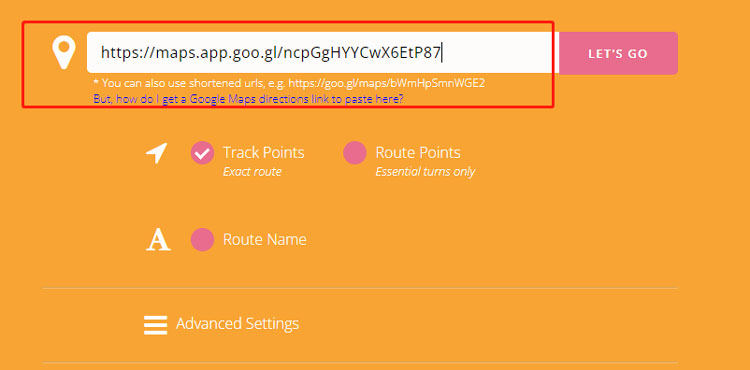 maps to gpx site