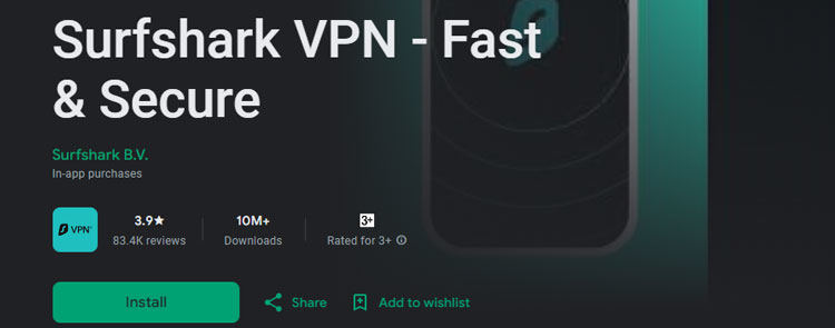 surfshark vpn mhn