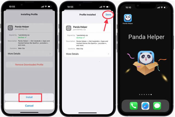 透過 Panda Helper 安裝SpooferGo