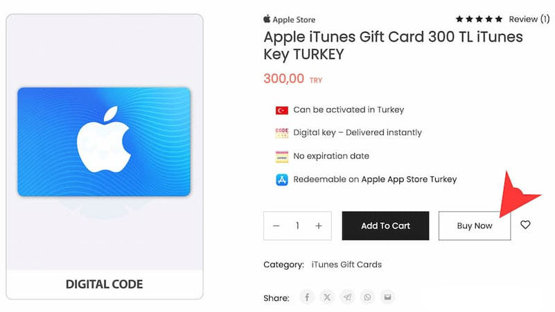 使用iTuns禮品卡點數購買